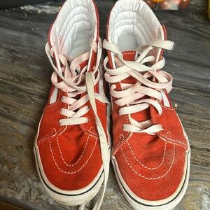Super cute red Vans!